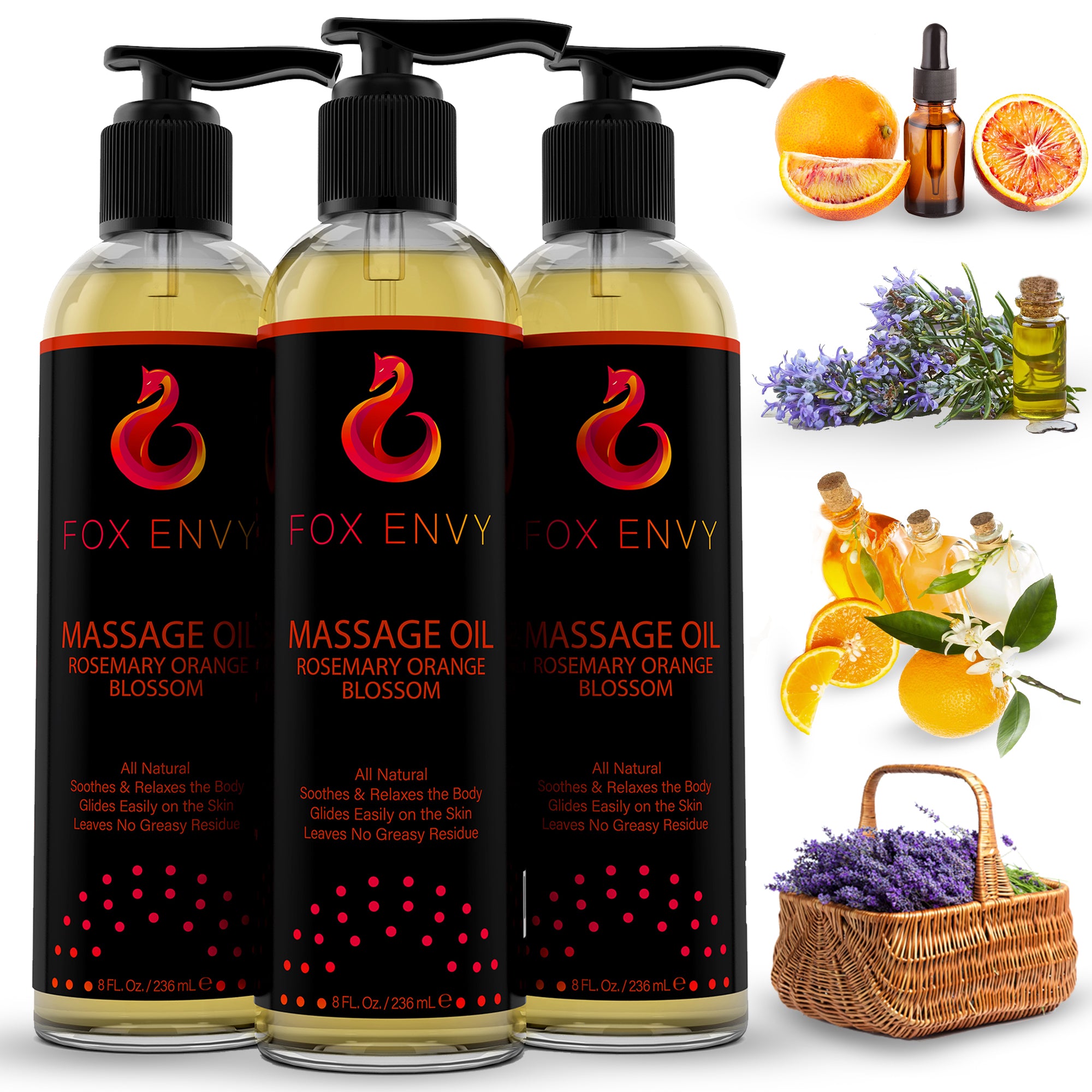 Massage Oil - Rosemary Orange Blossom